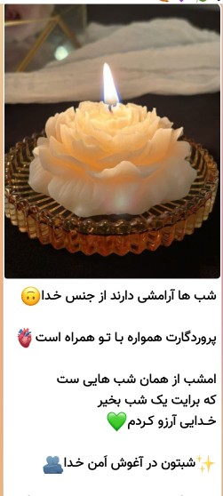 شبتون درآغوش پرمهر خدا دوستان گلم 🌻🌹💚💚