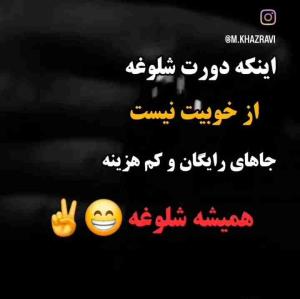 اینکه دورت شلوغه
        از خوبیت نیست
              جاهای رایگان و کم هزینه
                     همیشه شلوغه
                            آره حاجی