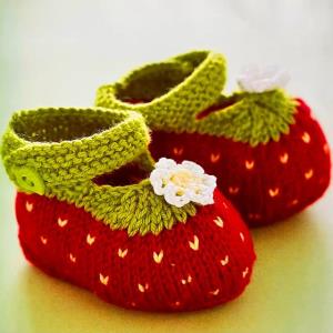 پاپوش نوزاد بافتنی 