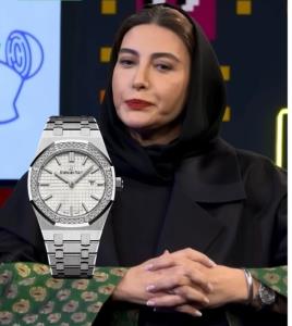 فریبا نادری با ساعت میلیاردی الماس نشان 