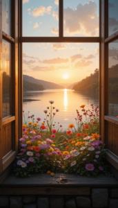 الهی پنجره زندگیتون روبه خوشبختی باز بشه⚘⚘⚘⚘