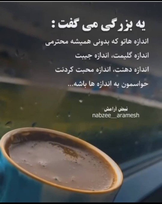 یه بزرگی میگفت... 