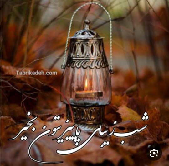 شب پاییزی تون آرامش🍁💫
