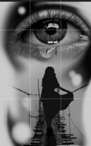 دلتنگی که لبریز بشه ازچشمات سرریز میشه 😪💔