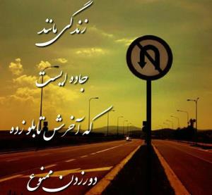 زندگی مانند رانندگی
در یک دشت زیباست
.......