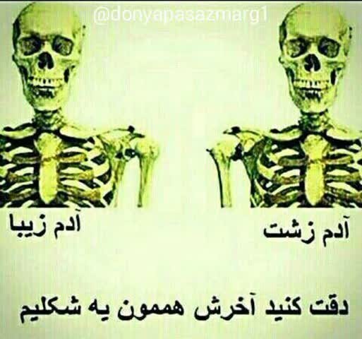 دقت‌کنید‌آخرش‌هممون‌یه‌شکلیم