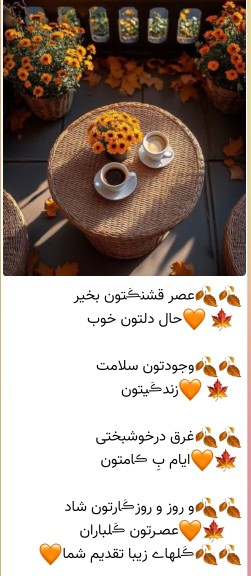 عصر قشنگتون بخیر حال دلتون خوب خوب دوستان گلم 💚🍀🌻🌹