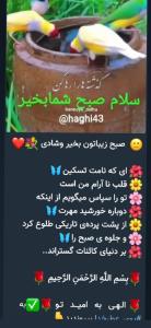 سلام  صبح  بخیر به تک تک دوستان  روزتان پربرکت🌷🌷