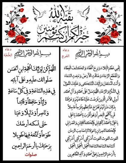 بقیة الله خیر لکم 🌹 
