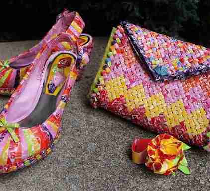 کیف کفش دوخته شده با پوست شکلات