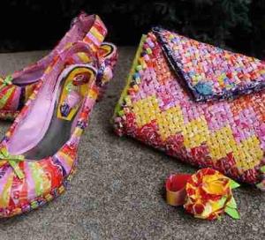 کیف کفش دوخته شده با پوست شکلات