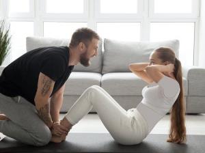 من عاشق تمرین با تو ام 💪😂❤️