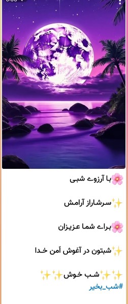 باآرزوی شبی سرشار از آرامش برای شما عزیزان🤲شبتون درآغوش امن