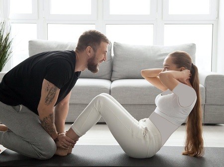 من عاشق تمرین با تو ام 💪😂❤️