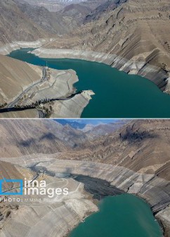 قابل توجه هموطنان این مقایسه. سد کرج درسال ۱۴۰۱ والان همین س