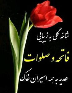 شادی روح همه رفتگان فاتحه و صلوات🌺🌺