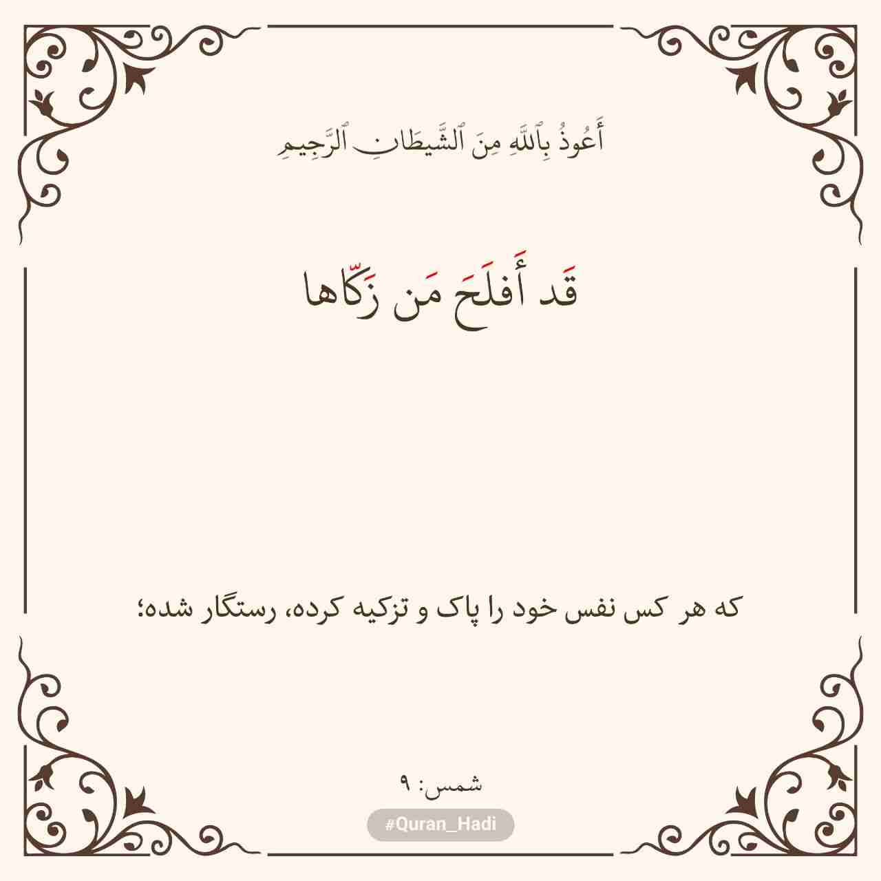 سوره شمس
آیه 9
صفحه 595