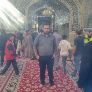 هم اکنون صحن آقا امیرالمومنین دعاگو  نایب الزیاره همه دوستان