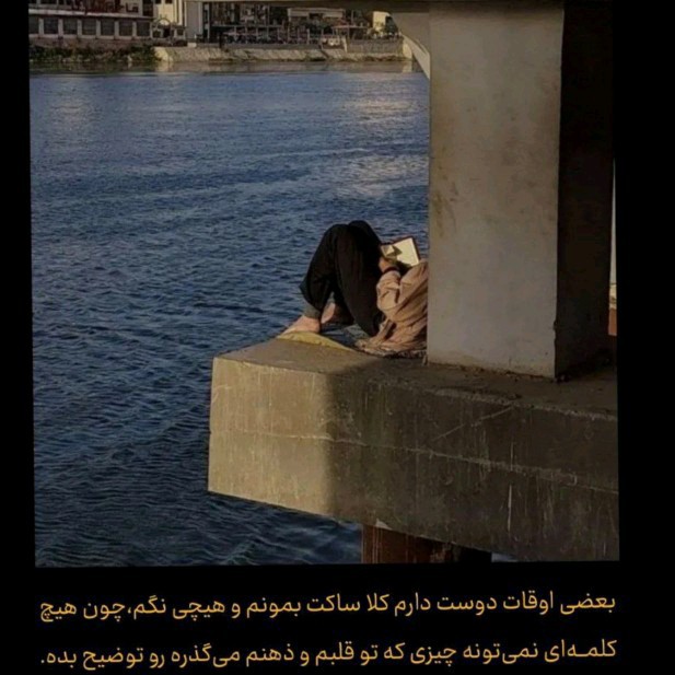 .کاش میشد در غروب آفتاب بیصدا با سایه ها کوچید و رفت...