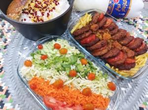 سلام آدینه تون بخیر..ناهاری که من واسه سه تابرادرشوهردرست