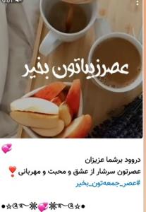 درود بر شما عزیزان عصرتون سرشار از عشق و مهربانی ✋️💚💚