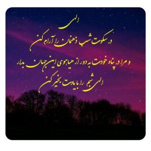 شب همه عزیزان آرام وبا آرزوی هفته ای پر از خیر و برکت 