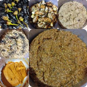 مراحل اماده سازی بادمجون آتشی