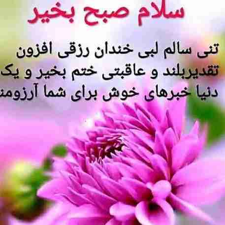 سلام خوبی صبح بخیر 
