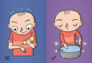 روی سوختگی بلافاصله کرم یا پماد نزنید
