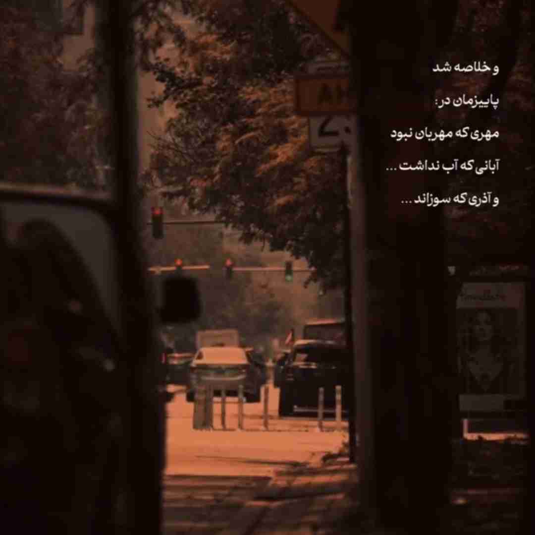 می‌خندم
همین‌طور می‌خندم اما 
دلم شاد نمی‌شود 
چون شب 
که این همه ستاره روشنش نمی‌کند
