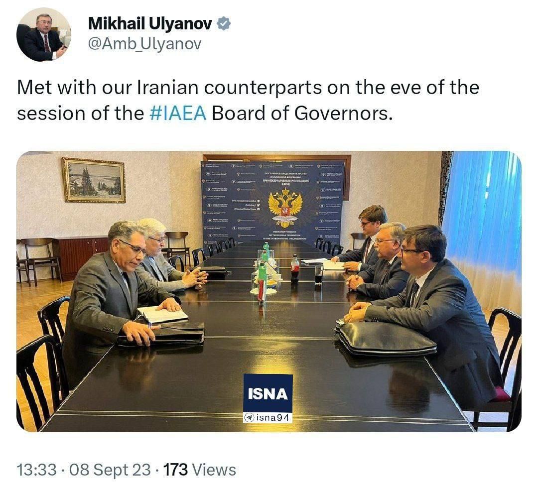دیدار دیپلمات‌های ایران و روسیه در وین در آستانه نشست شورای حکام