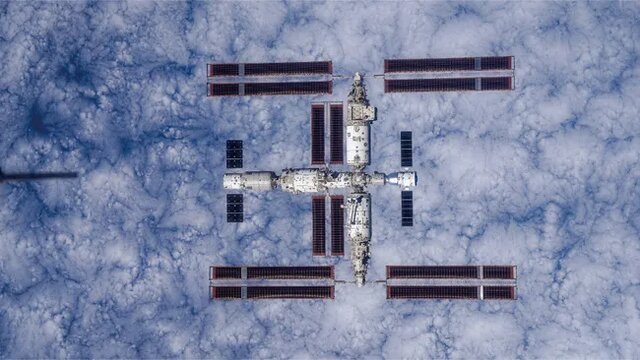 اولین عکس‌ها از ساختار کامل ایستگاه فضایی چین منتشر شدند