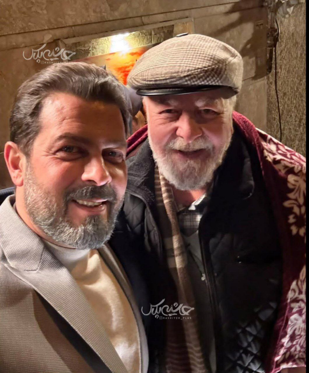 پژمان بازغی و پدرش هم بازی شدند/عکس