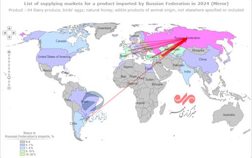 سهم ناچیز لبنیات ایرانی از بازار ۲۵ میلیارد دلاری منطقه