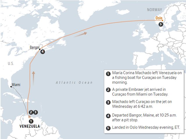 ماچادو چگونه از ونزوئلا فرار کرد؟