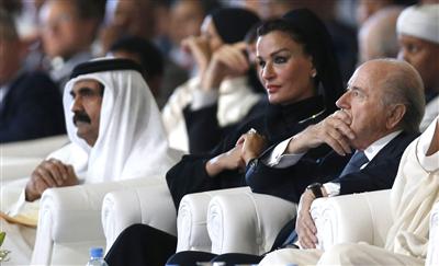 عکس/ سپ بلاتر و امیر قطر