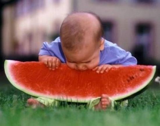عکس / وقتی کودکی لقمه ای بزرگتر از دهانش می گیرد