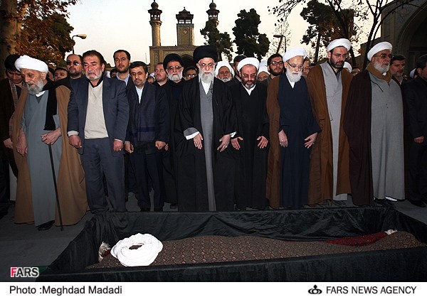 عکس / مسئولانی که به تشییع پیکر آیت الله تهرانی رفتند 