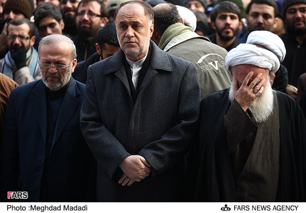 عکس / مسئولانی که به تشییع پیکر آیت الله تهرانی رفتند 