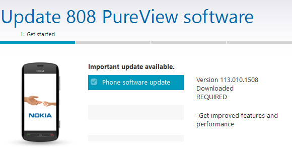 نوکیا بروز رسانی اجرایی برای گوشی «808 PureView» ارائه می کند