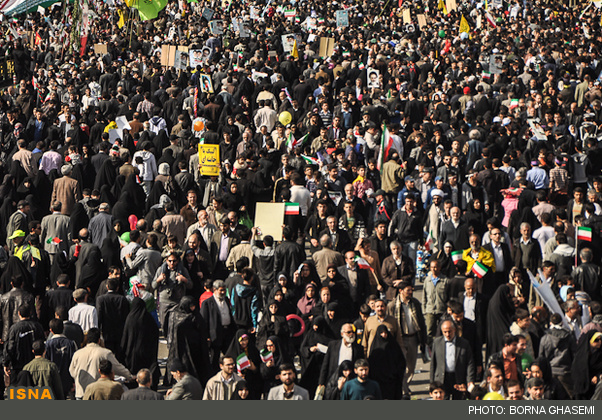 عکس/ راهپیمایی پر شور ۲۲ بهمن - تهران 