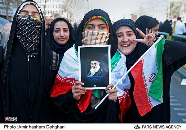 عکس/ راهپیمایی یوم الله 22 بهمن در تهران.