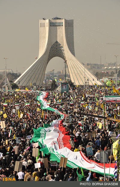 عکس/ راهپیمایی پر شور ۲۲ بهمن - تهران 