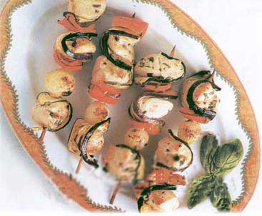 آشپزی/ کباب چوبی مدیترانه ای