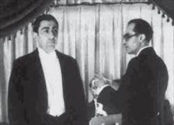 عکس/ استاد بنان در ارکستر رادیو