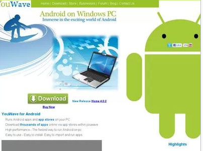 تجربه آندروید روی ویندوز رایانه شخصی با «YouWave for Android»