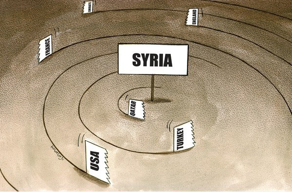 کاریکاتور/  اخلال‌گران امور داخلی سوریه!