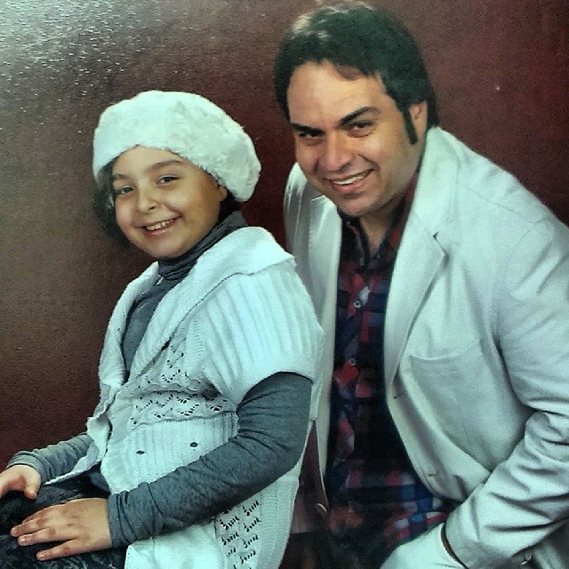 چهره ها/ شهرام قائدی در کنار دخترش
