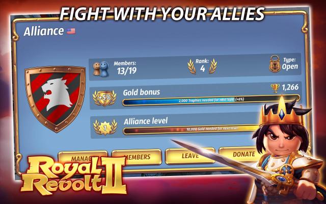 نسخه دوم بازی شورش پادشاهان/ Royal Revolt 2