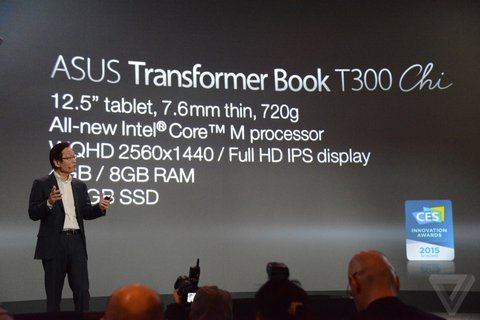 پوشش کنفرانس شرکت ایسوس در نمایشگاه CES 2015 (بخش نخست/ معرفی ASUS transformer Chi)